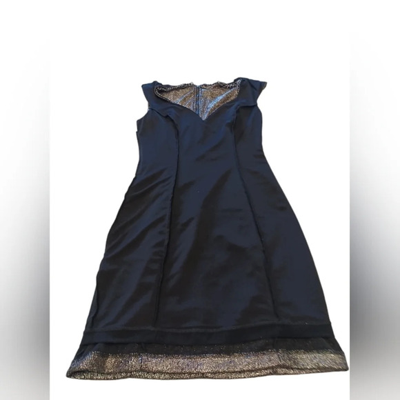 Guess Metallic Body  Con Sleeveless Mini Dress Size Small - Picture 10 of 13
